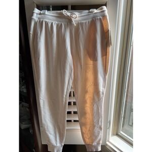 All in Motion Women Light Pink Marble Print Jogger Sweatpants Size M